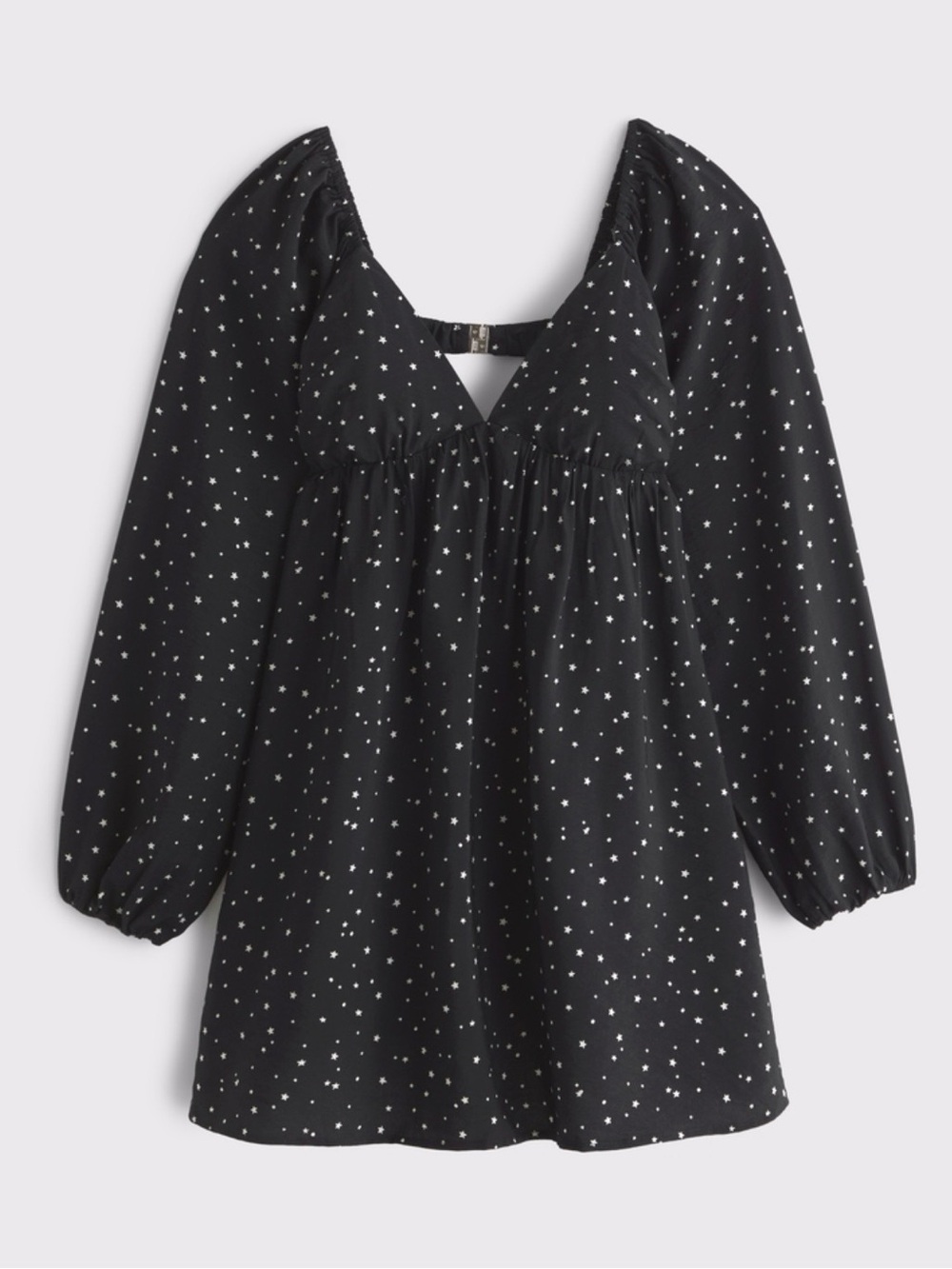 Abercrombie & Fitch Bra-Free Clasp-Back Flowy Mini Dress